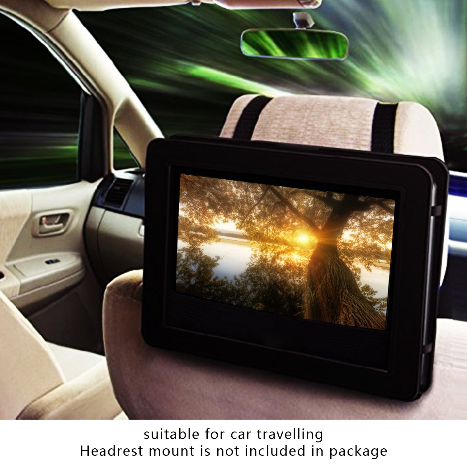 Amazon.co.jp: ポータブルDVDプレーヤー 12.5型YOOHOO車用10.5インチHD